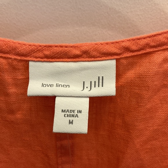 NWT J Jill A line linen dress size M - Picture 2 of 4